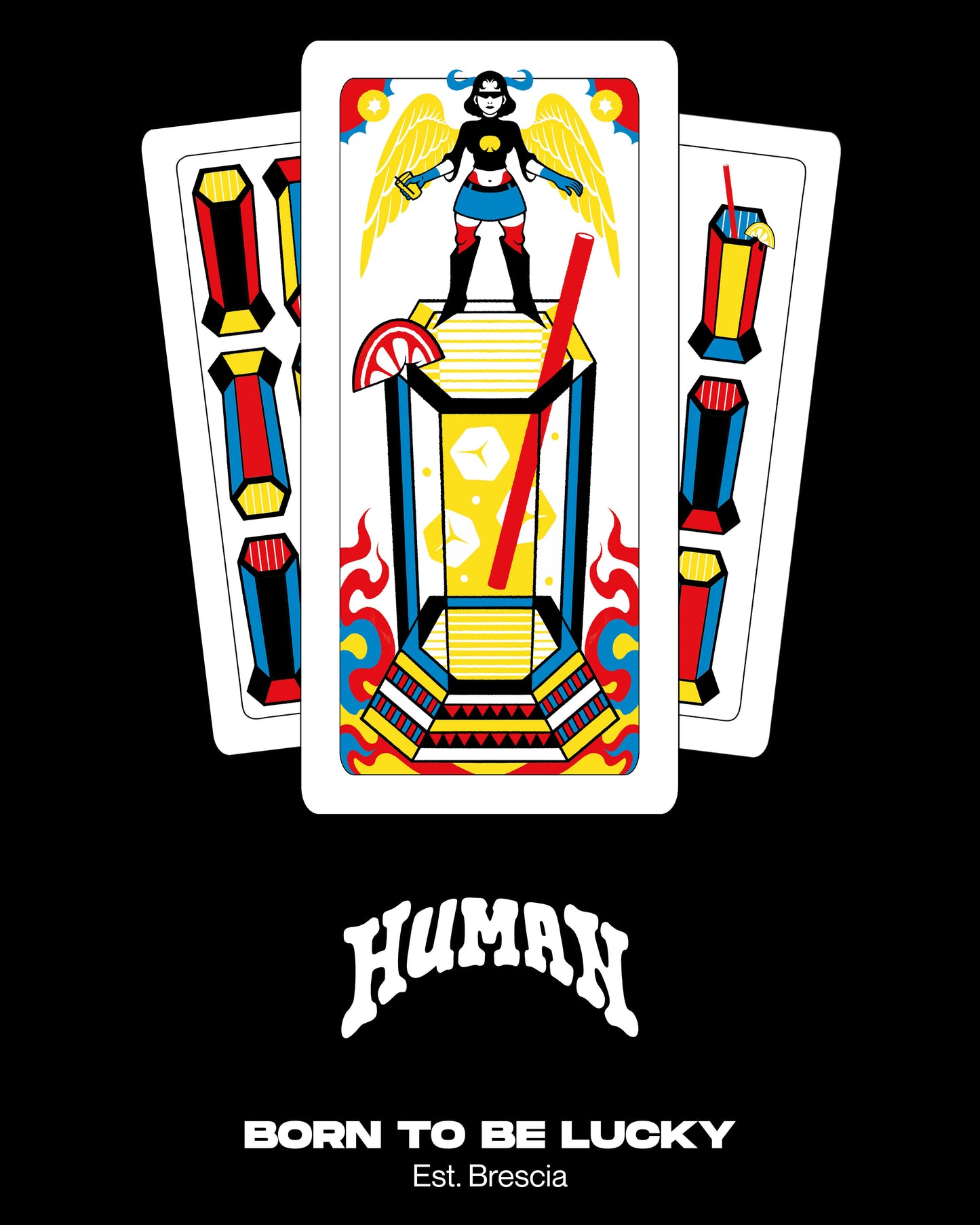 Hoodie "ASSO DI COPPE"