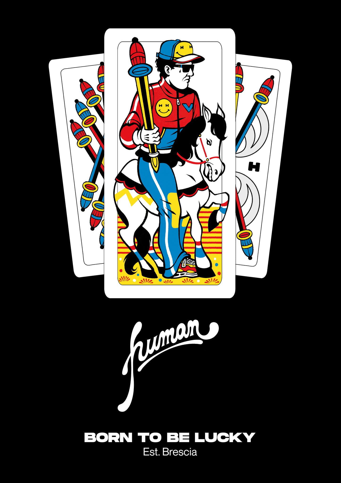 Hoodie "CAVALLO DI BASTONI"